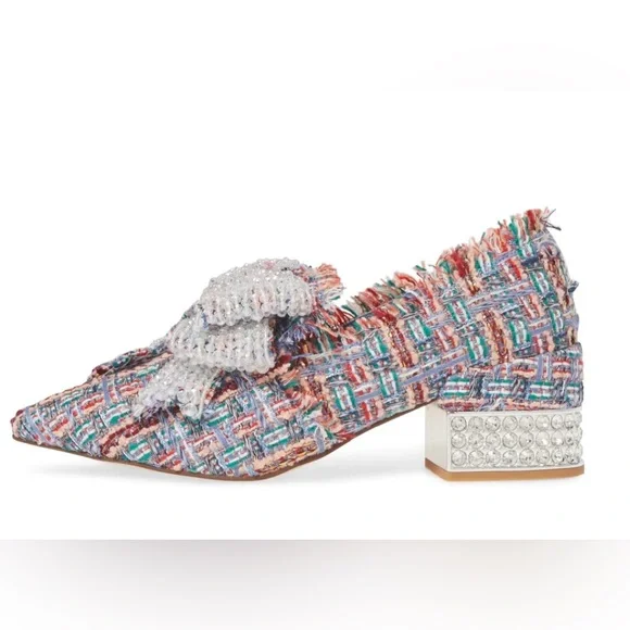 Jeffrey Campbell | Shoes | Jeffrey Campbell Valencia Jh Blue  Jeffrey Campbell Valensia JH Bow Embellished Pumps main image 0